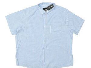 Winston Men's Blue & White Stripe Button Down Shirt Regular Size 4XL NEW